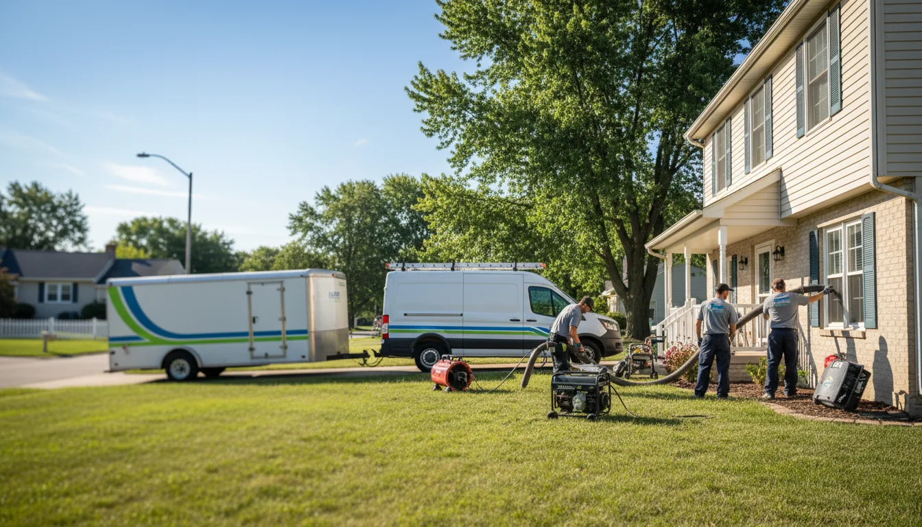 Flooded Basement Restoration And Cleanup With Repair in Three Oaks, MI near me